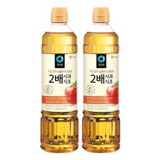 청정원 2배 사과식초, 900ml, 2개