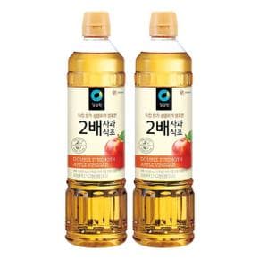 청정원 2배 사과식초, 900ml, 2개