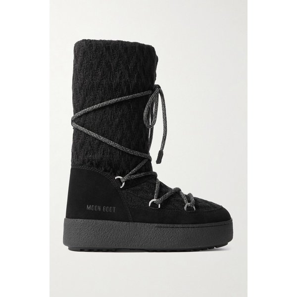 문부츠 Guest In Residence Ltrack 스웨이드 트림 니트 스노 부츠 46376663162981180