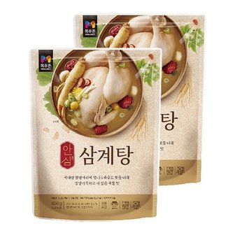  국내산 닭한마리 목우촌 안심삼계탕 850g 2봉