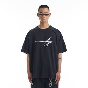 STAR LOGO OVER FIT (BLACK)