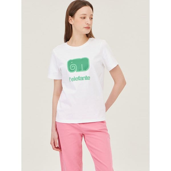 엘리펀트 엠보 반팔 티셔츠_BATS99531IV