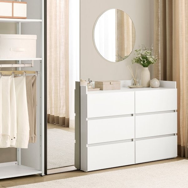 뉴로브 에센셜 드레스룸 와이드서랍장