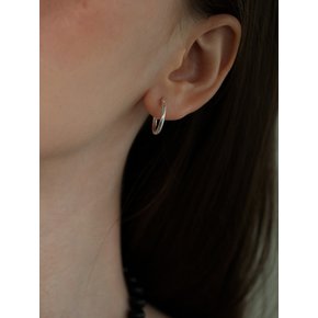 silver ring earring