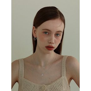 silver ring earring