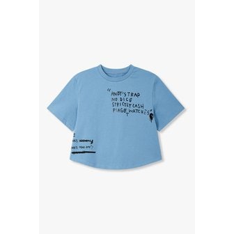 VOV [파주점] 바스키아 그래픽 크롭 티셔츠 7126240182