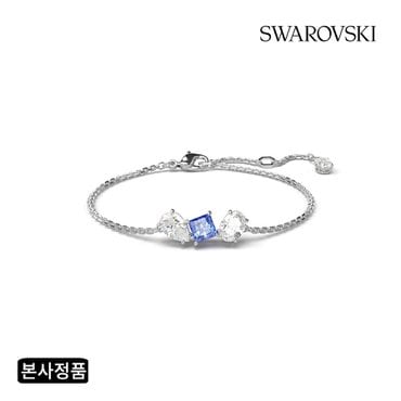 스와로브스키 [본사정품/쇼핑백증정] Mesmera 블루 로듐 팔찌 M 5668359