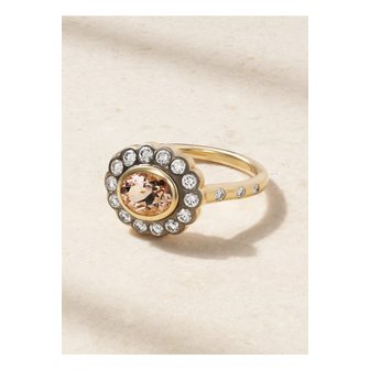 MARLO LAZ 말로 라즈 렉시 18k 골드 모거나이트 다이아몬드 링 1647597349272401