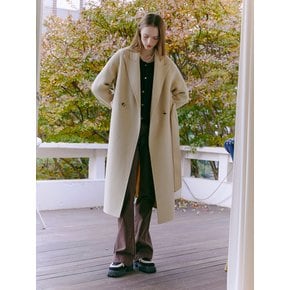 Handmade Stitch Coat, Yellow Beige