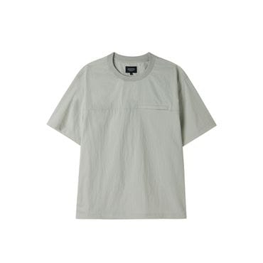 브롬톤 [브롬톤런던] P252MTS185 폴리시어서커 반팔 티셔츠 POLYESTER SEERSUCKER HALF SLEEVE (L/GREY)
