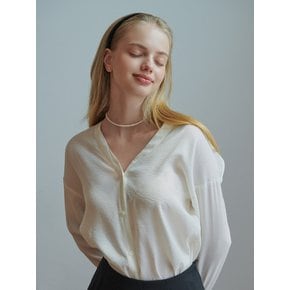 Shore v blouse (ivory)