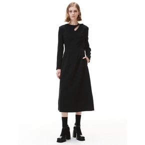 [단독기획] CUT-OUT VOLUME DRESS_BLACK