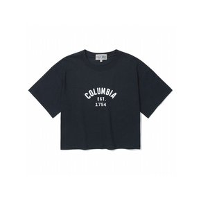 CU 1754 ARCH LOGO WOMEN CROP S/S T-SHIRTS 크라운네이비