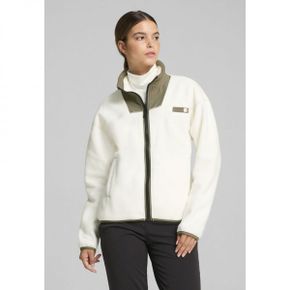 5057759 Puma CHARLEY MIT DURCHGEHENDEM REISSVERSCHLUSS - Fleece jacket warm white dark sag