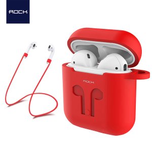  Rock 애플 에어팟1세대 2세대 전용 실리콘케이스+스트랩 Airpods