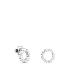 스트레이트 스몰 실버 디스크 귀걸이 / TOUS Straigrt Small Silver Disc Earrings / 312723580