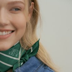 symbol cotton scarf - green