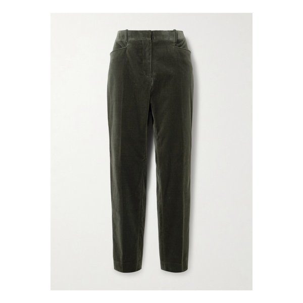 코튼 혼방 벨벳 스트레이트 팬츠 그레이 46376663162862556