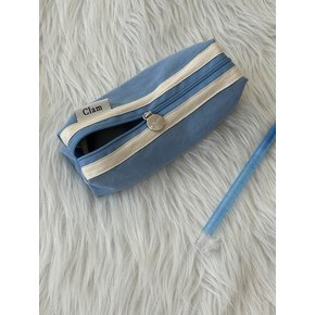 round pencilcase _ Lagy blue