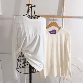 / fw (8color) 모달 스판 립 긴팔 무지 티셔츠
