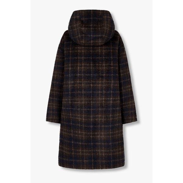 체크패턴 후드 코트 9195411111073