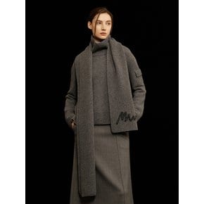 Ribbed Cashmere Muffler Grey