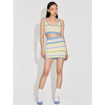 탑걸 TG STRIPED KNIT MINI SKIRT_T316BT703