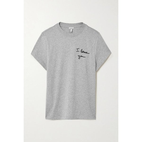 아나그램 자수 코튼 저지 티셔츠 46376663162958452