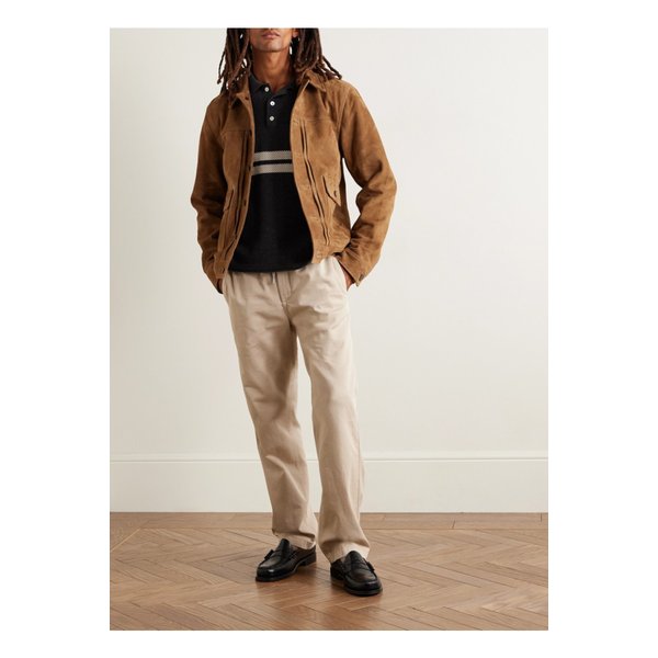 미스터 피 에드워드 스트레이트 레그 코튼 트윌 드로우스트링 팬츠 46376663162904182