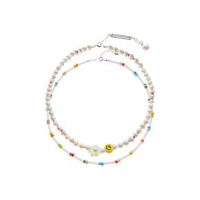 Smile Face Beads Necklace Set