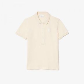 라코스테 피케 Polohemd Wash-Effekt - Creme 9207093