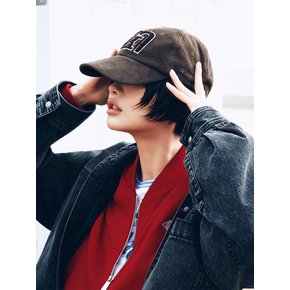 부클 자수 코듀로이 볼캡 EMQ9AHT020