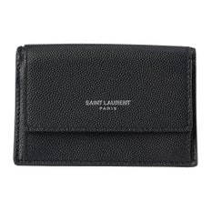 SAINT LAURENT 선 로랑 카드 케이스 552996 BTY7 N 1000 클래식 블랙 블랙 []