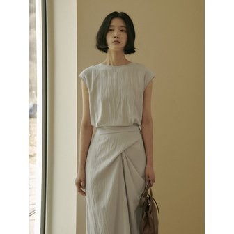 세이지먼트 ARIA TWIST STRAP DRESS_GRAY