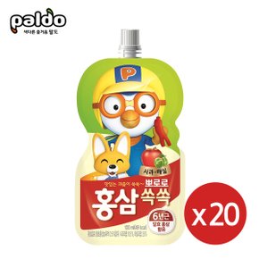 뽀로로 홍삼쏙쏙 사과매실100mlX20개