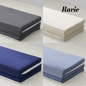 하비 순면 3단 접이식 매트리스 커버 5cm~7.5cm 슈퍼싱글