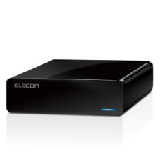 ELECOM 외장 하드 디스크 6TB USB3.2(Gen1) TV 녹화PC 대응 조용한 팬리스 설계 ELD-FTV060UBK