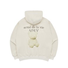 FUZZY BEAR HOODIE IVORY 퍼지베어후드 아이보리 HDAFZB-IVY