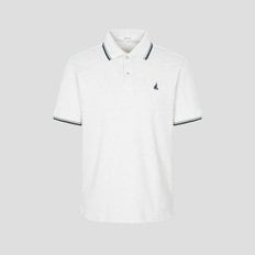 허니쿨 티핑 칼라넥 티셔츠  라이트 그레이 (BC5442C182)