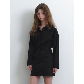 classic trench onepiece - black