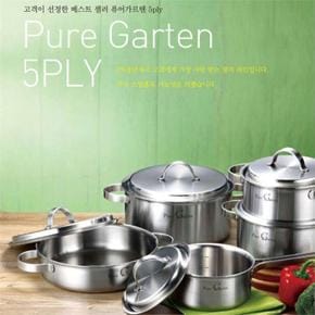 퓨어가르텐 통5중스텐냄비 예쁜 신혼냄비세트 5종 (S7581484)