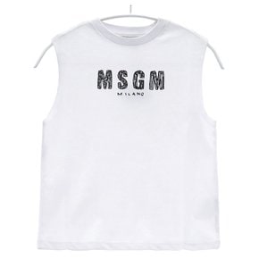 국내배송 26SS MSGM 6세 럭키찬스 키즈 로고 슬리브리스 S6MSJUTH069 001-K