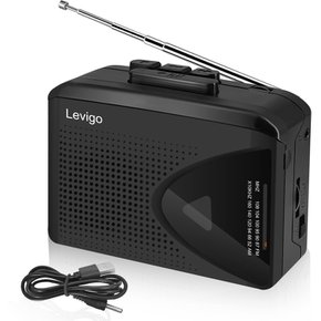 Levigo AM  FM USB 카세트 플레이어 카세트 테이프 휴대용 라디오 라디오 테이프 재생 경량