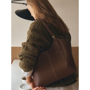 90 Veneta Bag Medium Wood Brown