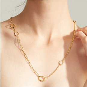 골드라이닝 쿼터 목걸이 / Goldlining Quarter Necklace