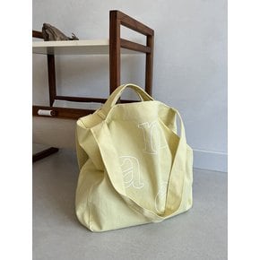 MAE logo bag _ Lemon Yellow  로고 숄더 에코백