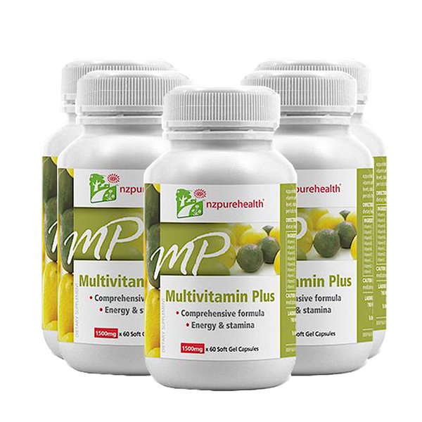Nzpurehealth 멀티비타민 플러스1500mg 60캡슐 5개