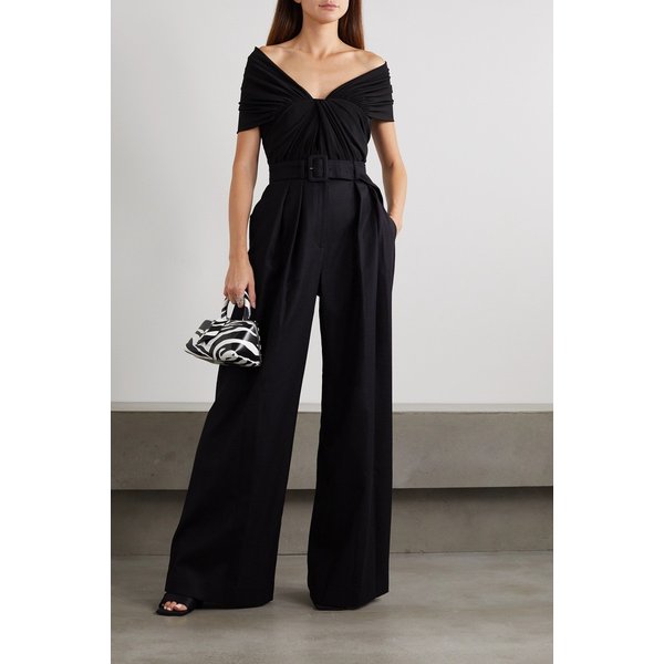 브랜든 맥스웰 엘리자베스 오프숄더 드레이프 스트레치 바디수트 38063312419380167