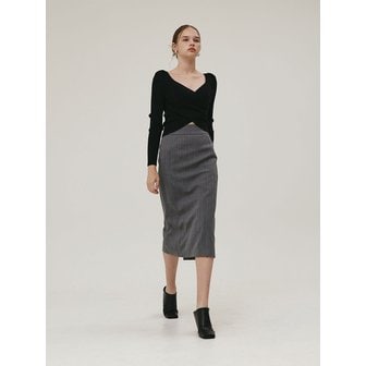 지에마르 H-LINE SKIRT GRAY