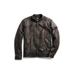 RRL 슬림핏 레더 모토 재킷(MNRROTW16020032001)